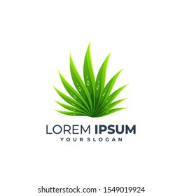 leaf logotype vector design template