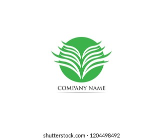 Leaf lotus nature logo vector