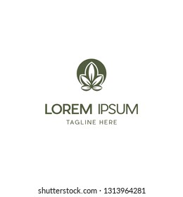 Leaf Marijuana Nature Abstract Creative Ecology Business Logo