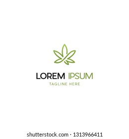 Leaf Marijuana Nature Abstract Creative Ecology Business Logo