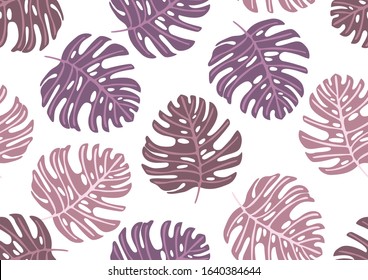 leaf mauve are seamless pattern. Use the cmyk color mode. isolate on the white background.