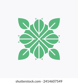 Leaf Medical Logo Green Vector Colour