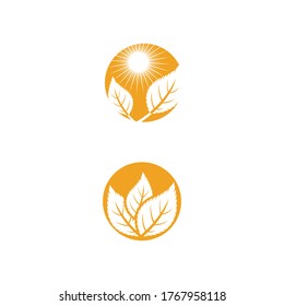 Leaf Mint Logo Template vector symbol nature