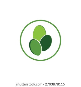 Símbolo herbal del logotipo de la moringa de la hoja