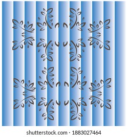 Leaf motif background color vector design illustration