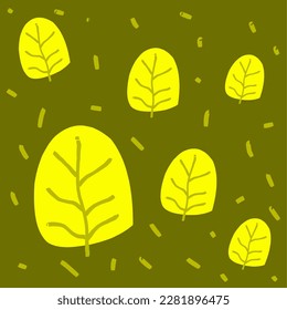 motivos de hoja ilustración de diseño vectorial con color brillante adecuado para fondo, papel tapiz, tema natural, plantas, flores