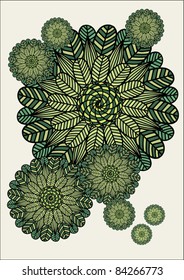 leaf motif vector/illustration