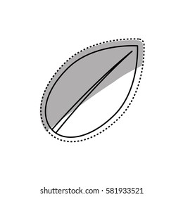 Leaf natural ecology icon vector illustration graphic design