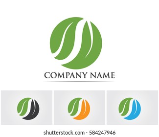 Leaf natural logo go green save world