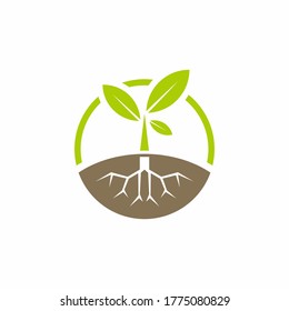 leaf or natural logo icon consept template illustration vector