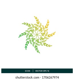 elemento de diseño de fondo de hoja o de ornamento natural vectorial eps 10