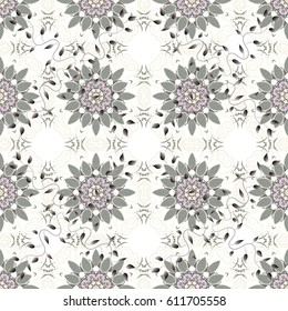 Leaf natural pattern in colors. Seamless floral pattern can be used for wallpaper, website background, wrapping paper. Vector flower concept. Summer design.
