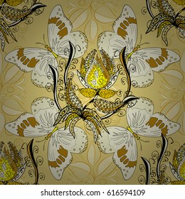 Leaf natural pattern in colors. Seamless floral pattern can be used for wallpaper, website background, wrapping paper. Vector flower concept. Summer design.