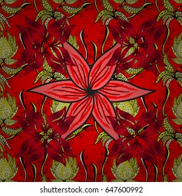 Leaf natural pattern in colors. Seamless floral pattern can be used for wallpaper, website background, wrapping paper. Vector flower concept. Summer design.