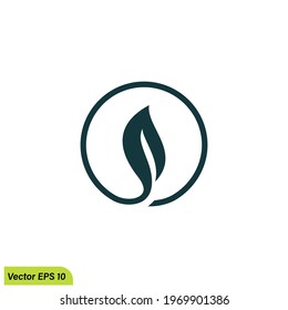 leaf nature company logo template