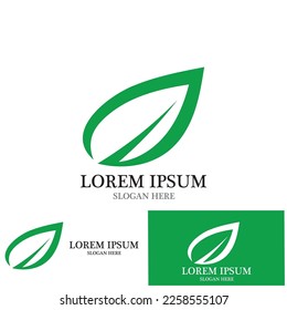leaf nature ecology icon vector illustration template design
