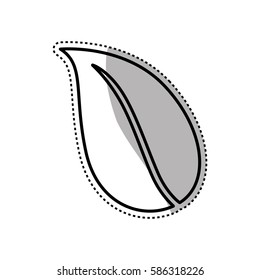 leaf nature ecology icon vector illustration graphic design