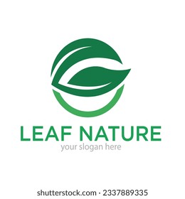 Leaf Nature or Ecology Logo Design Vector