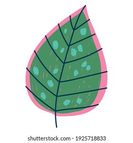 ilustración vectorial de la vegetación foliage abstracta de la naturaleza de la hoja