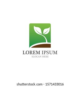 Leaf nature go green logo and symbol vector