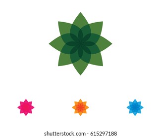 Leaf nature health logos