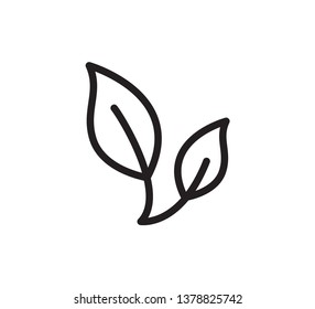 Leaf nature icon