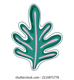 icono de la naturaleza de la hoja aislado