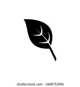 Leaf nature icon flat style illustration