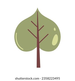 leaf nature icon isolated vector