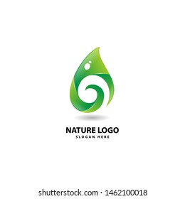 Leaf and nature Icon Logo design inspiration