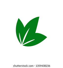 leaf nature icon vector