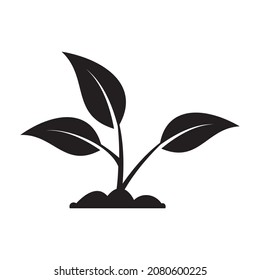 símbolo de ilustración de vector de icono de naturaleza de hoja