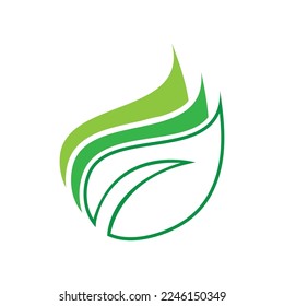 leaf nature icon vector illustration template design
