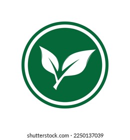 diseño de ilustración de vectores de iconos de naturaleza de hoja