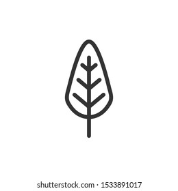 Leaf Nature Icon vector sign isolated for graphic and web design. Leaf Nature symbol template color editable on white background.
