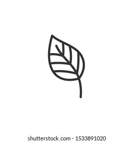 Leaf Nature Icon vector sign isolated for graphic and web design. Leaf Nature symbol template color editable on white background.