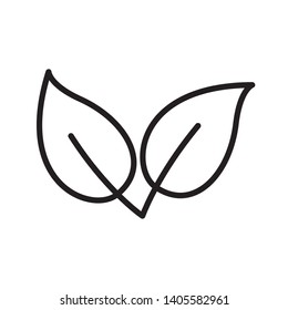 leaf, nature icon vector template