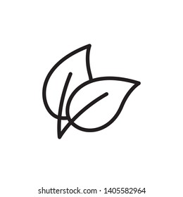 leaf, nature icon vector template