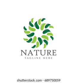 Leaf nature logo