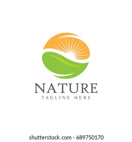 Leaf nature logo