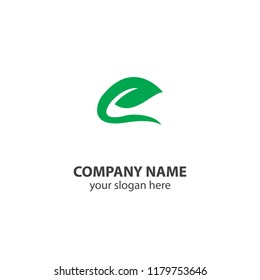 leaf nature logo design element