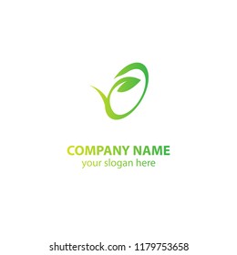 leaf nature logo design element