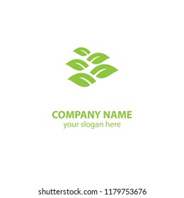 leaf nature logo design element