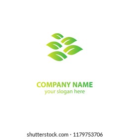 leaf nature logo design element