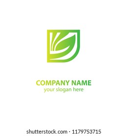 leaf nature logo design element