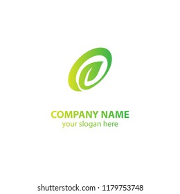 leaf nature logo design element