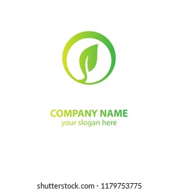 leaf nature logo design element