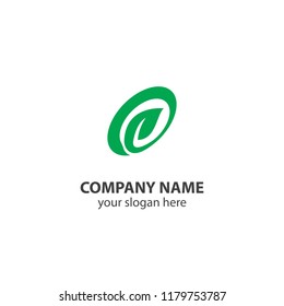 leaf nature logo design element