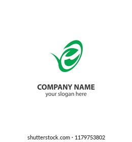 leaf nature logo design element