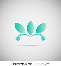 Leaf Nature Logo Design Template for company, event, business, icon, app. modern gradient green. vector EPS10